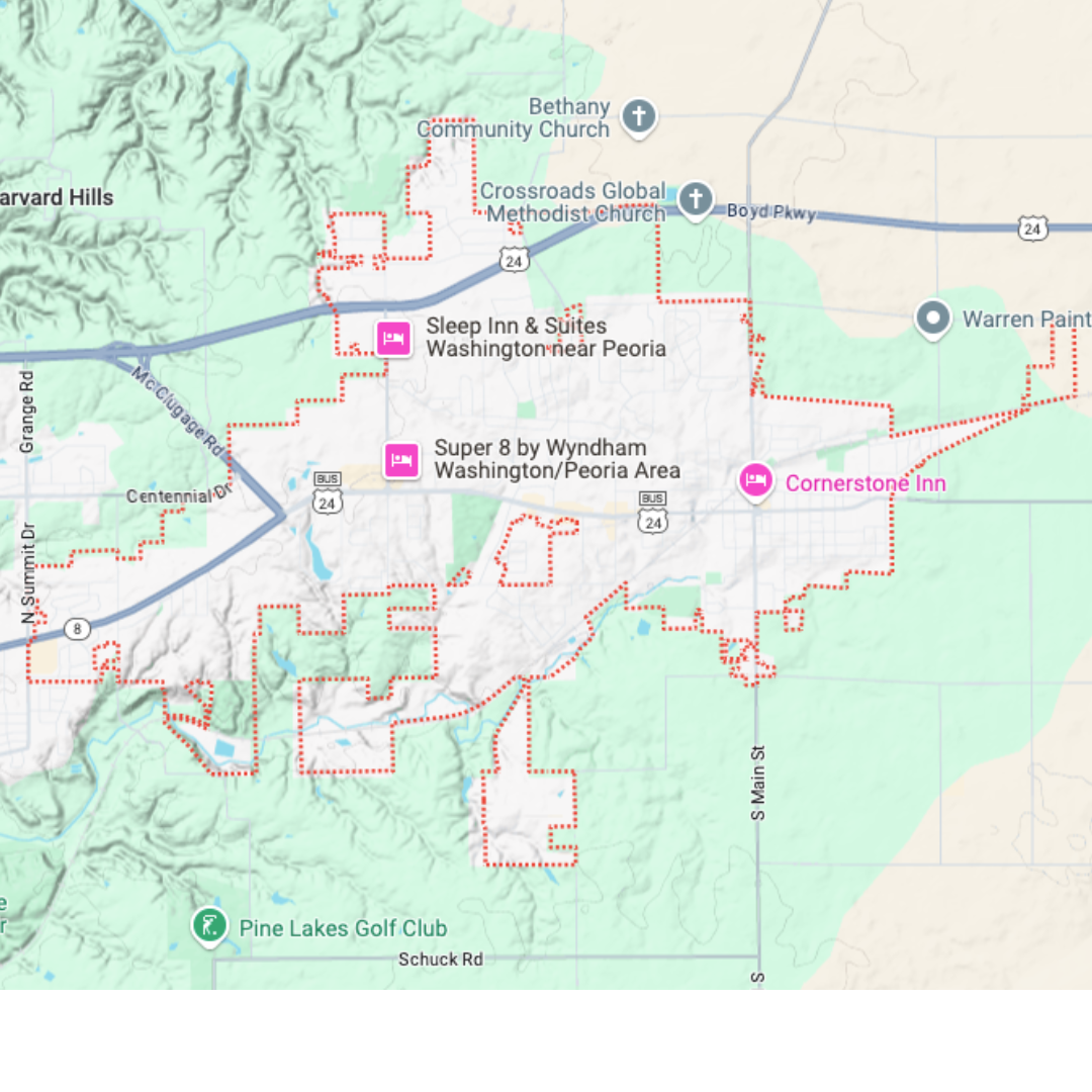 Washington, IL Service Area